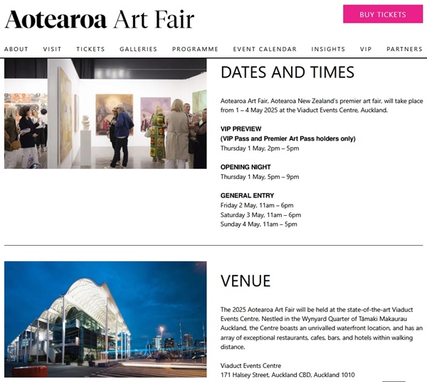 49 galleries at Aotearoa Art Fair 2025 Auckland, NEW ZEALAND - May 1 > 4, 2025 @AotearoaArtFair