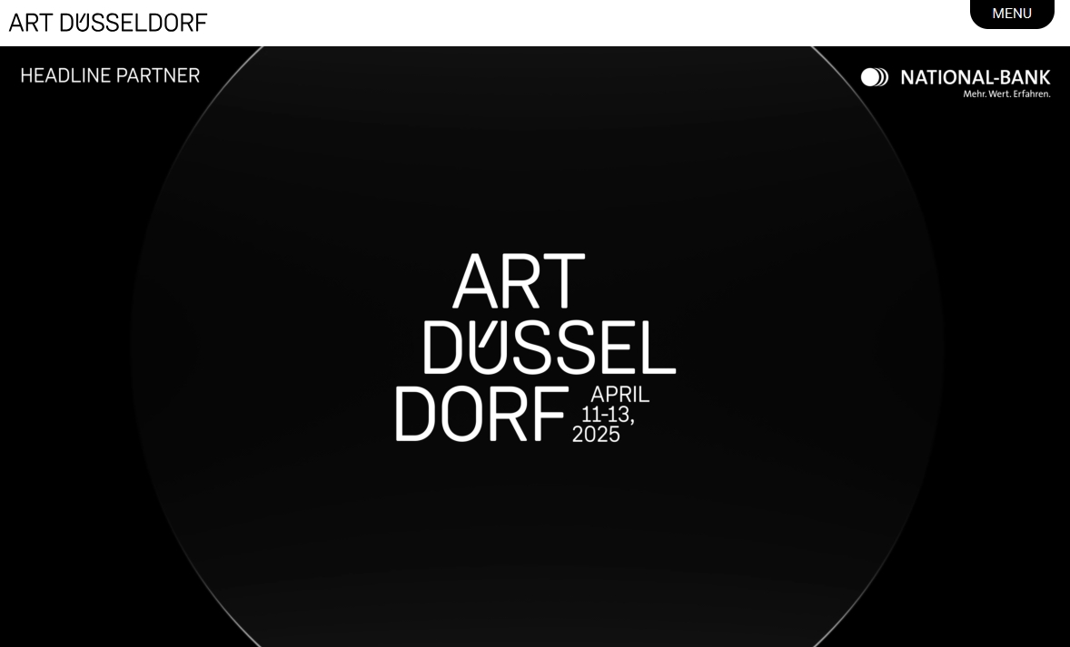 108 galleries at ART DÜSSELDORF 2025, Düsseldorf GERMANY - April 11 > 13, 2025 @artdusseldorf