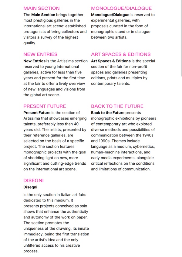 click to enlarge- double click to reduce 180 galleries at Artissima 2025, Turin ITALY - October 31 > November 2 2025 @ArtissimaFair