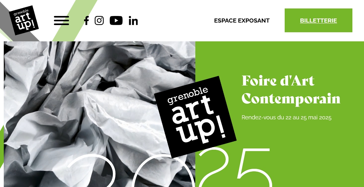 click to enlarge- double click to reduce ART UP ! Grenoble, FRANCE 2025 - 22 > 25 May 2025 @artup_foire