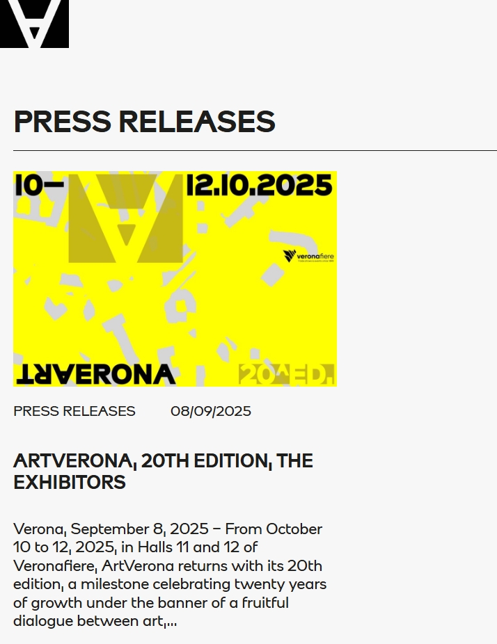 118 galeries at ArtVerona 2025,Verona, ITALY - 10 > 12 October, 2025 @artverona