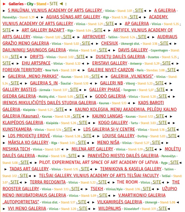 click to enlarge- double click to reduce Art Vilnius 2025 , LITHUANIA - October 3 > 5, 2025 @ArtVilnius