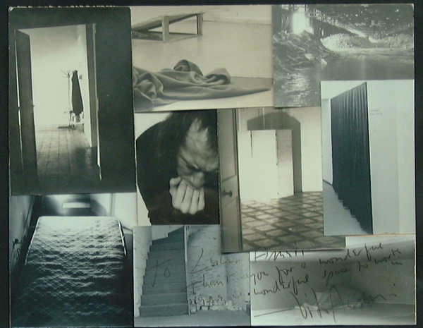 Vito Acconci,Performance Lucio Amelio Naples 1977
Photocollage 200x250 cm
Signed and dated lower right
