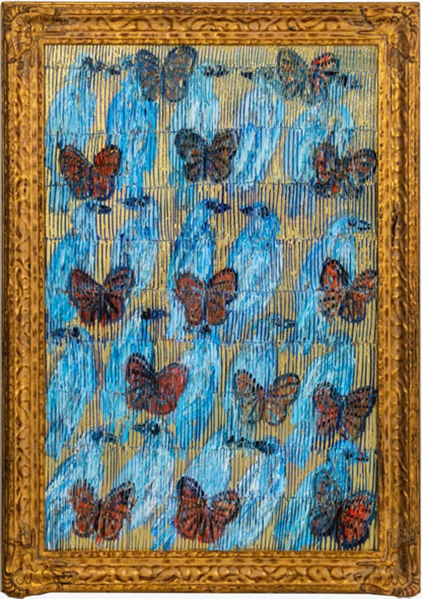 Hunt Slonem, Blue Peace Plan (CSR1978), 2020
Huile sur bois
Oil on Wood
36' x 24' 