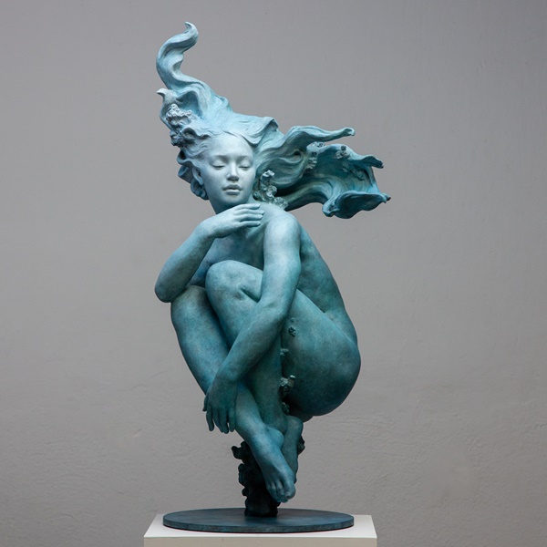 CODERCH&MALAVIA, Clio's dream, bronze sculpture, 79x38x32 cm