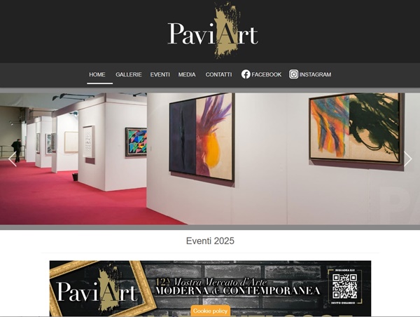 click to enlarge- double click to reduce 58 galleries at PaviArt 2025, Pavia ITALY - 11 > 13 April, 2025 @paviart.it